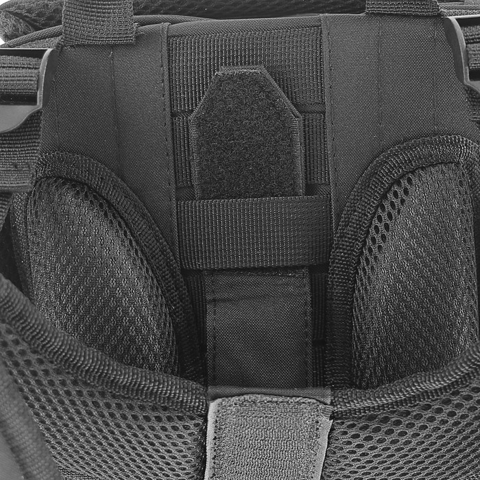 Рюкзак каркасный LeonВergo Midi №2 38*30*17, чёрный/жёлтый 