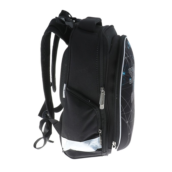 Рюкзак каркасный LeonВergo Midi №2 38*30*17, для мальчика, Space, серый 