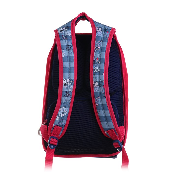Рюкзак молодёжный Merlin GL3 44 х 30 х 13 см, эргономичная спинка, синий/красный 
