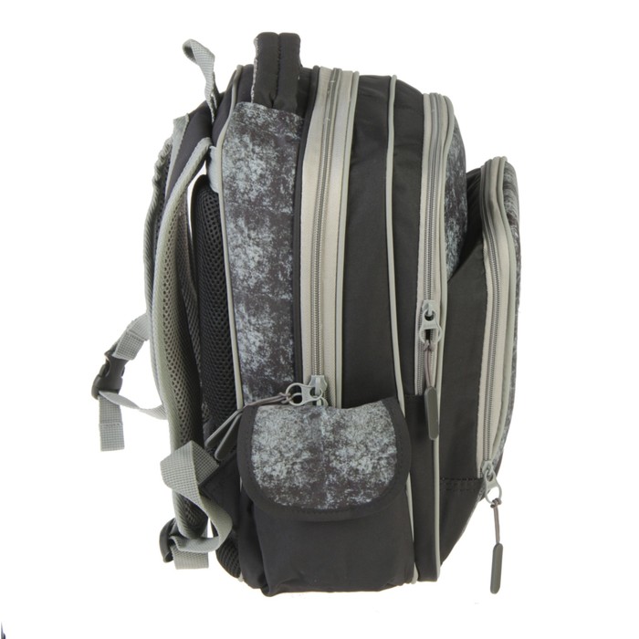 Рюкзак школьный Across CH640, 37 х 26 х 16 см, эргономичная спинка, чёрный 