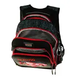 Рюкзак школьный Across CH550, 39 х 29 х 17 см, эргономичная спинка, чёрный/красный  - фото 4