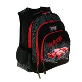 Рюкзак школьный Across CH550, 39 х 29 х 17 см, эргономичная спинка, чёрный/красный  - фото 6