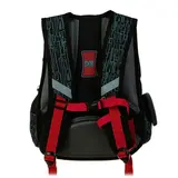 Рюкзак школьный Across CH550, 39 х 29 х 17 см, эргономичная спинка, чёрный/красный  - фото 7