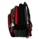 Рюкзак школьный Across CH550, 39 х 29 х 17 см, эргономичная спинка, чёрный/красный  - фото 10