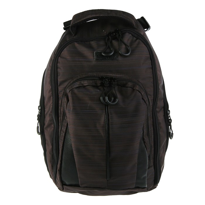 Рюкзак молодёжный Luris Спринт 3 42x29x16 см эргономичная спинка, коричневый 