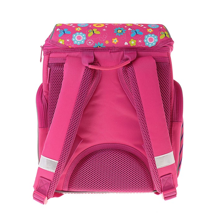 Ранец на молнии Mag Taller Boxi, 38 х 29 х 19 см, для девочки, Butterfly, розовый 