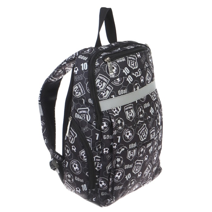 Рюкзак школьный Hatber SMART, 37 х 27 х 12 см, эргономичная спинка, для мальчика, отделение для ноутбука, «Футбол» 
