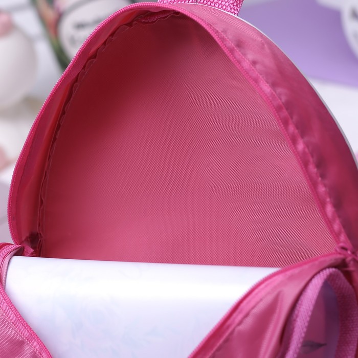 Рюкзак детский, значок, отдел на молнии, цвет фиолетовый 