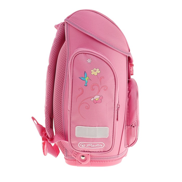 Ранец на замке Herlitz MIDI 38х37х22 см для девочек, Flower fairy, розовый 