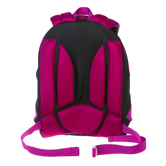 Рюкзак каркасный Calligrata Томас 3D, 38 x 30 x 16 см, для девочки, «Неоновая бабочка», фиолетовый 