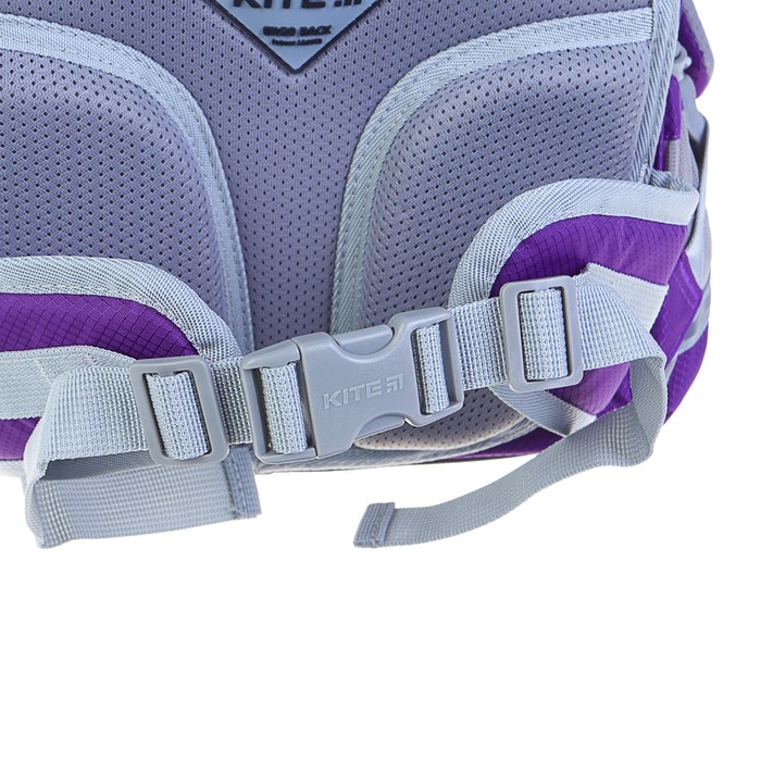Рюкзак школьный Kite 702, 38 х 28 х 15 см, эргономичная спинка, для девочки, фиолетовый 