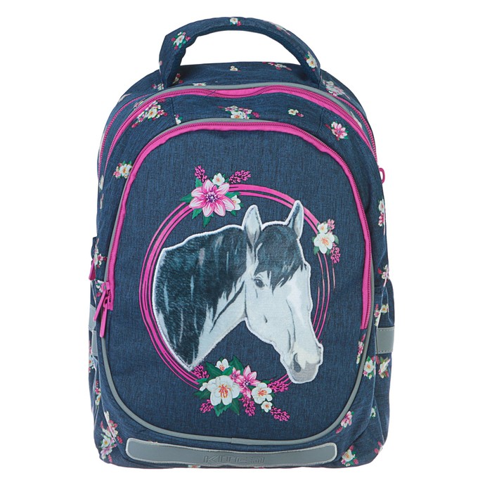 Рюкзак школьный Kite 700, 38 х 28 х 16 см, эргономичная спинка, для девочки, Beautiful horse 