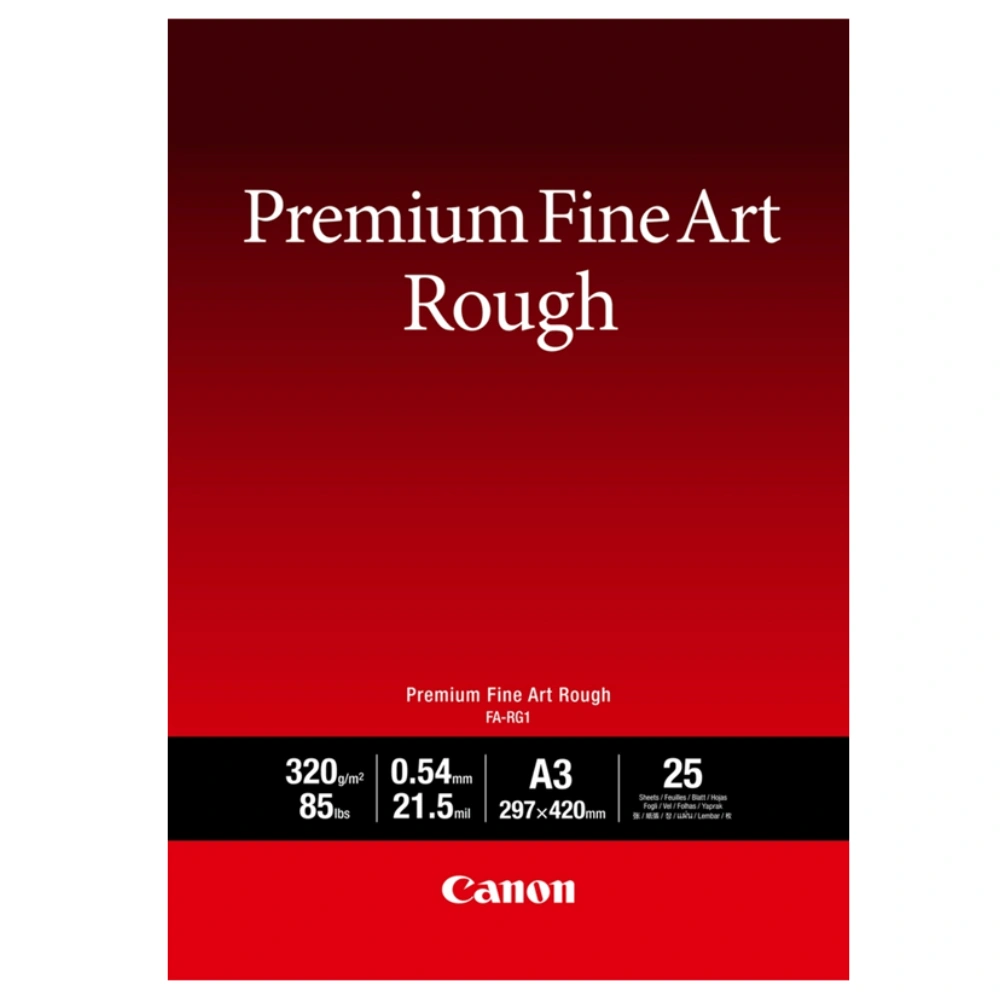 Глянцевая Фотобумага Canon Fine Art Rough FA-RG1 A3, 25 ШТ. (100% Хлопок, Грубая Текстура (Rough) 