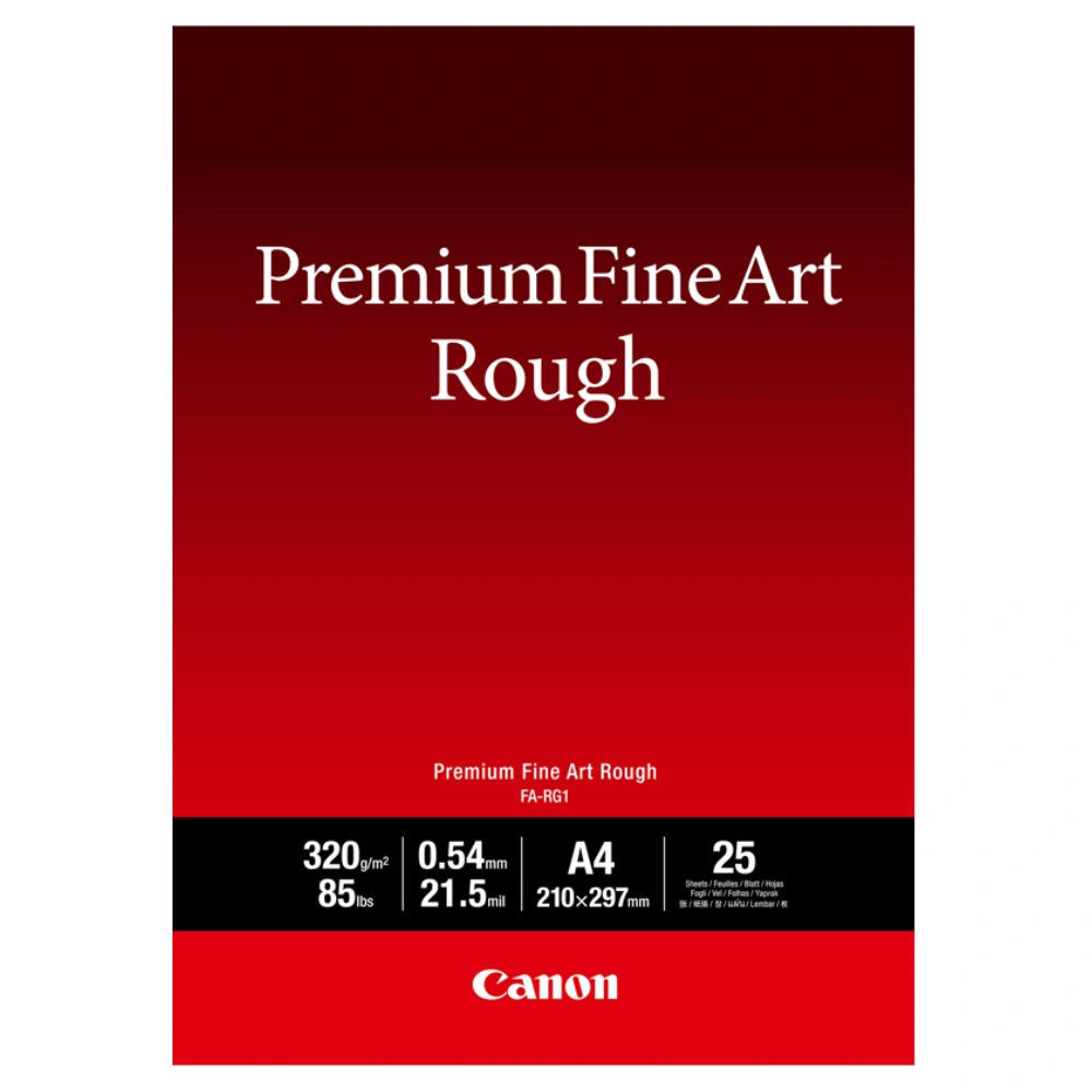 Глянцевая Фотобумага Canon Fine Art Rough FA-RG1 A4, 25 ШТ. (100% Хлопок, Грубая Текстура (Rough) 
