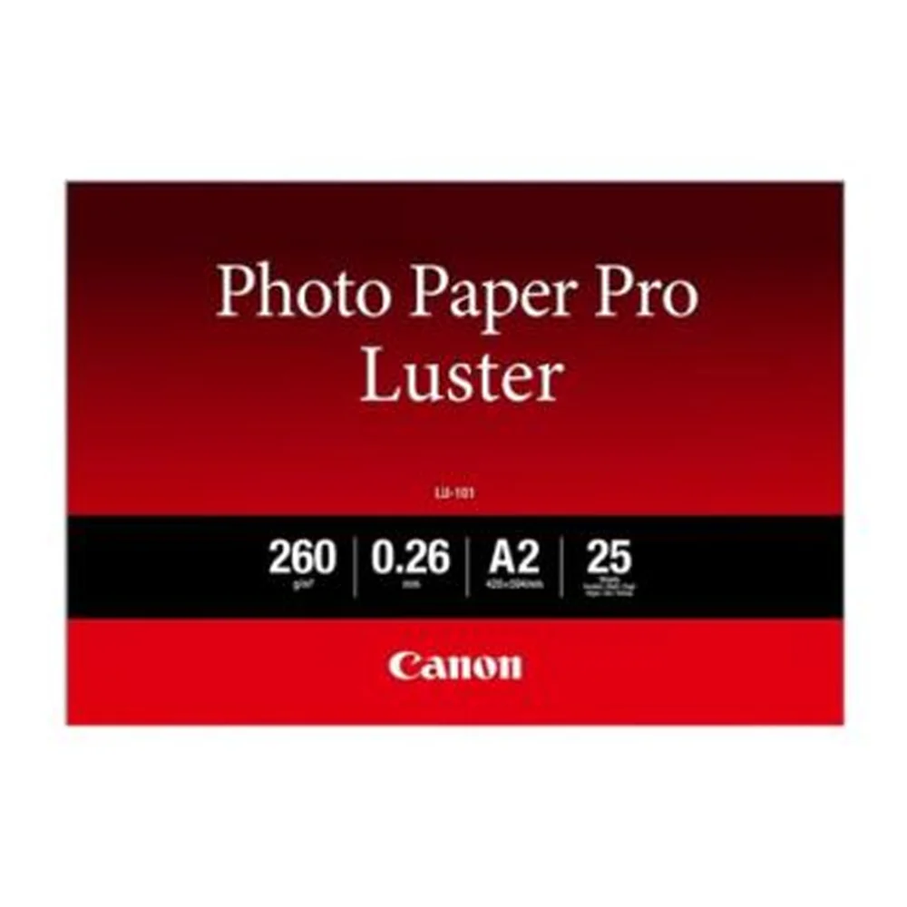 Глянцевая фотобумага Canon LU-101 Pro Luster A2 25 шт. 