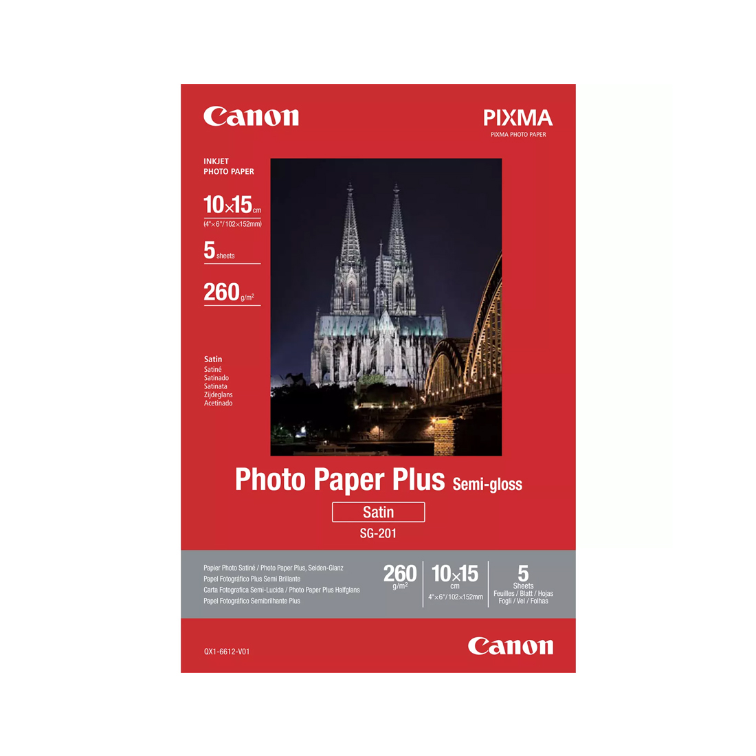 Полуглянцевая фотобумага Canon SG-201 4x6 5SH  Полуглянцевая фотобумага Canon SG-201 4x6 5SH
