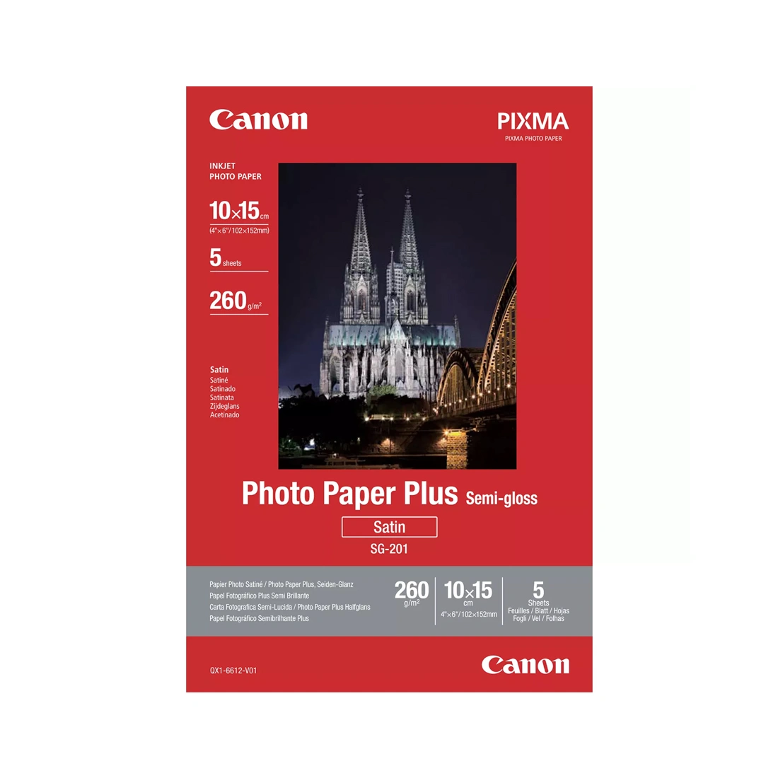 Полуглянцевая фотобумага Canon SG-201 4x6 5SH  - фото 2
