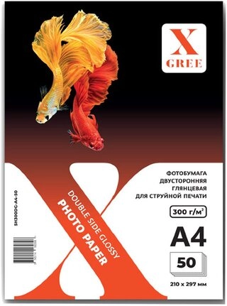Фотобумага X-Gree А4 5H300DG 50 листов глянцевая 