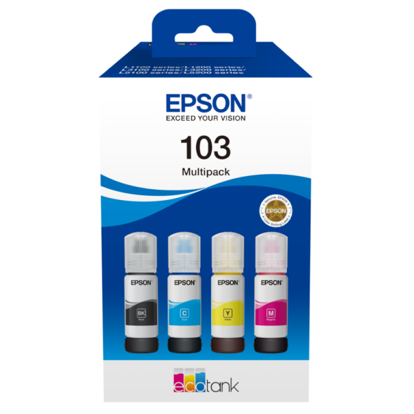 Набор из четырех контейнеров с чернилами Epson 103 EcoTank C13T00S64A