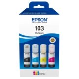 Комплект Набор из четырех контейнеров с чернилами Epson 103 EcoTank C13T00S64A + Струйное МФУ Epson L3250 (Wi-Fi, цветная печать)  - фото 2