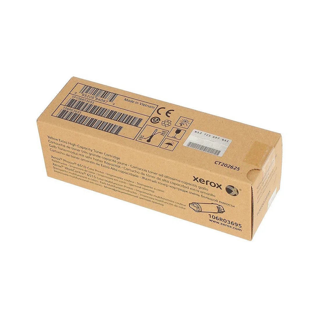 Тонер-картридж экстра повышенной емкости Xerox 106R03695 (жёлтый) 