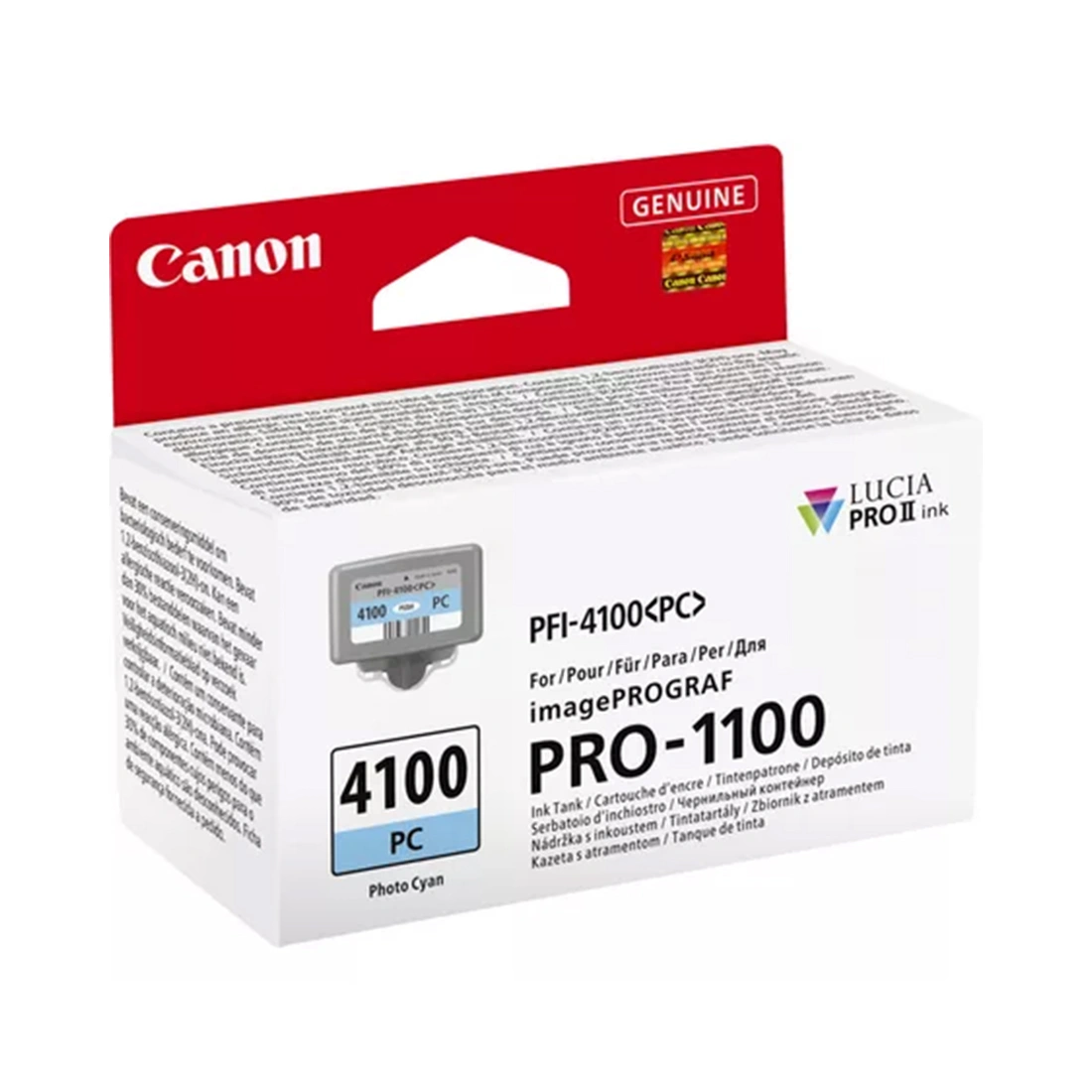 Чернильный картридж Canon PFI-4100 Photo Cyan 6781C001AA - фото 2