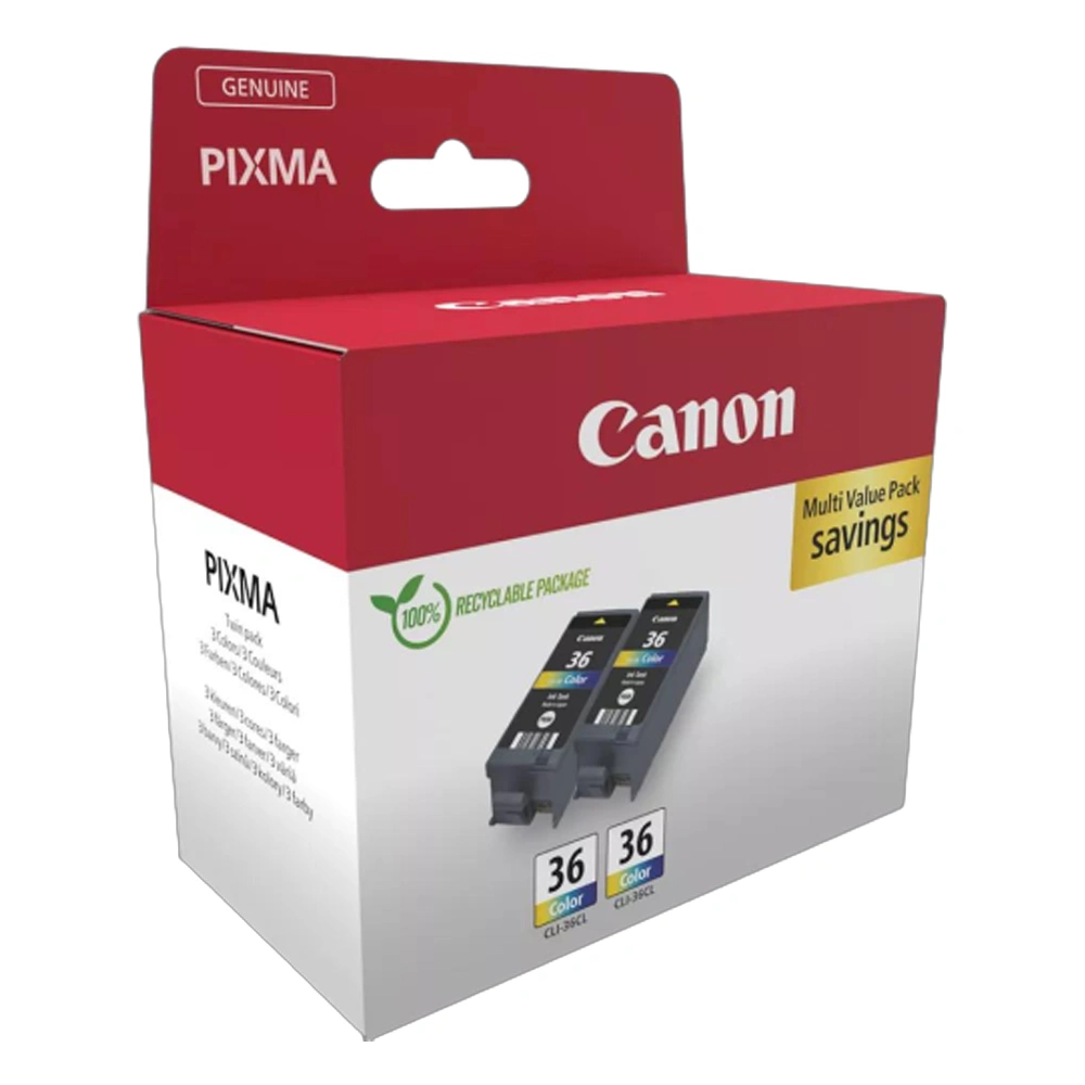 Струйный картридж Canon CLI-36 Color (Twin Pack) 1511B025AA - фото 2