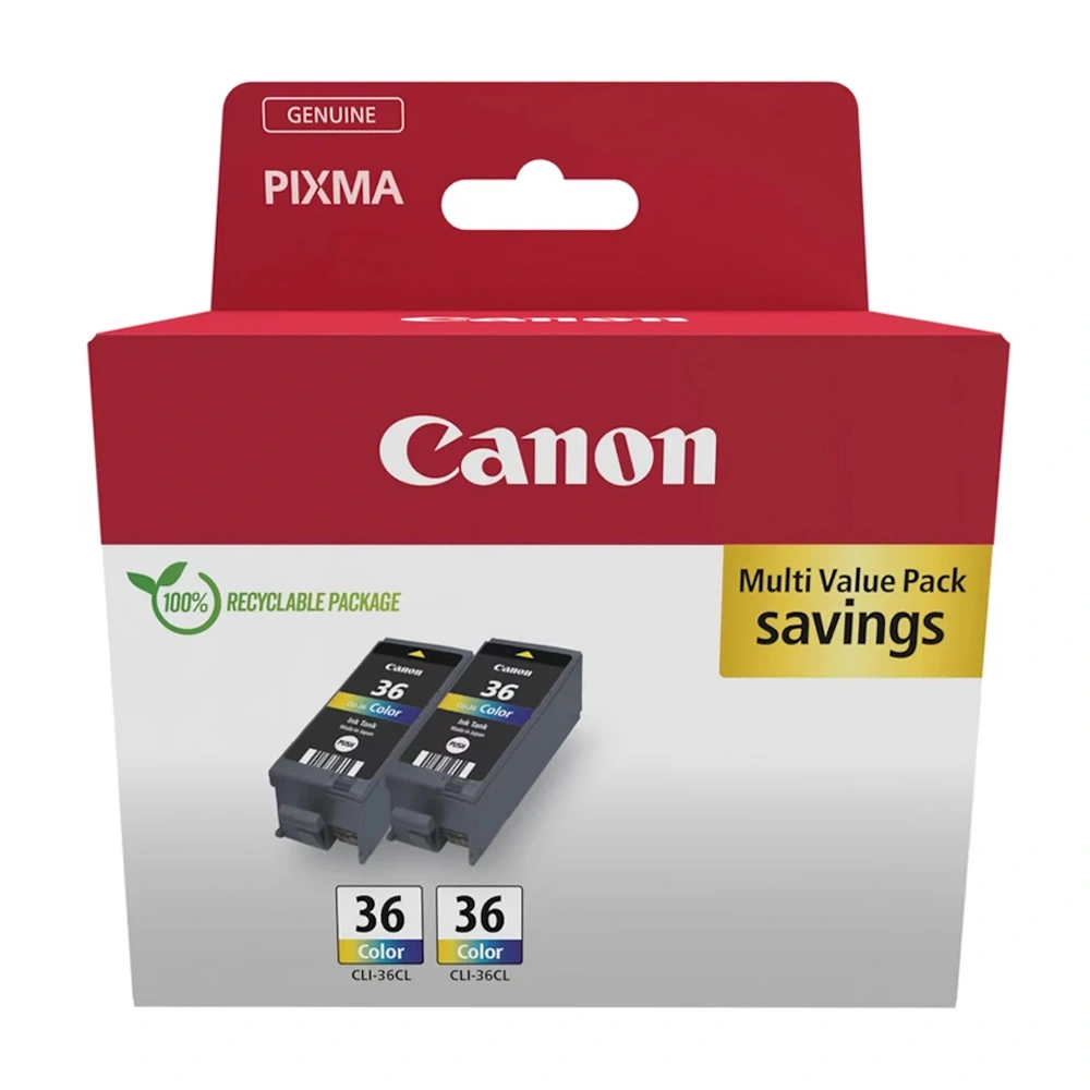 Струйный картридж Canon CLI-36 Color (Twin Pack) 1511B025AA