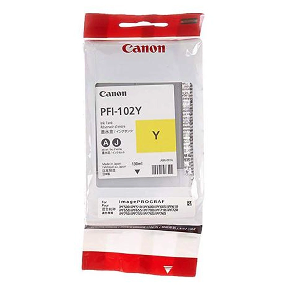 Чернильный картридж Canon PFI-102 Yellow 0898B001AA - фото 3
