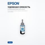 Чернила EPSON L100 Cyan ink bottle 70ml (C13T66424A) - фото 4