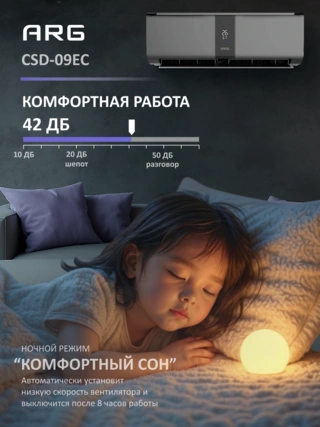 Кондиционер ARG SoftWind Graphite CSD-09EC - фото 3