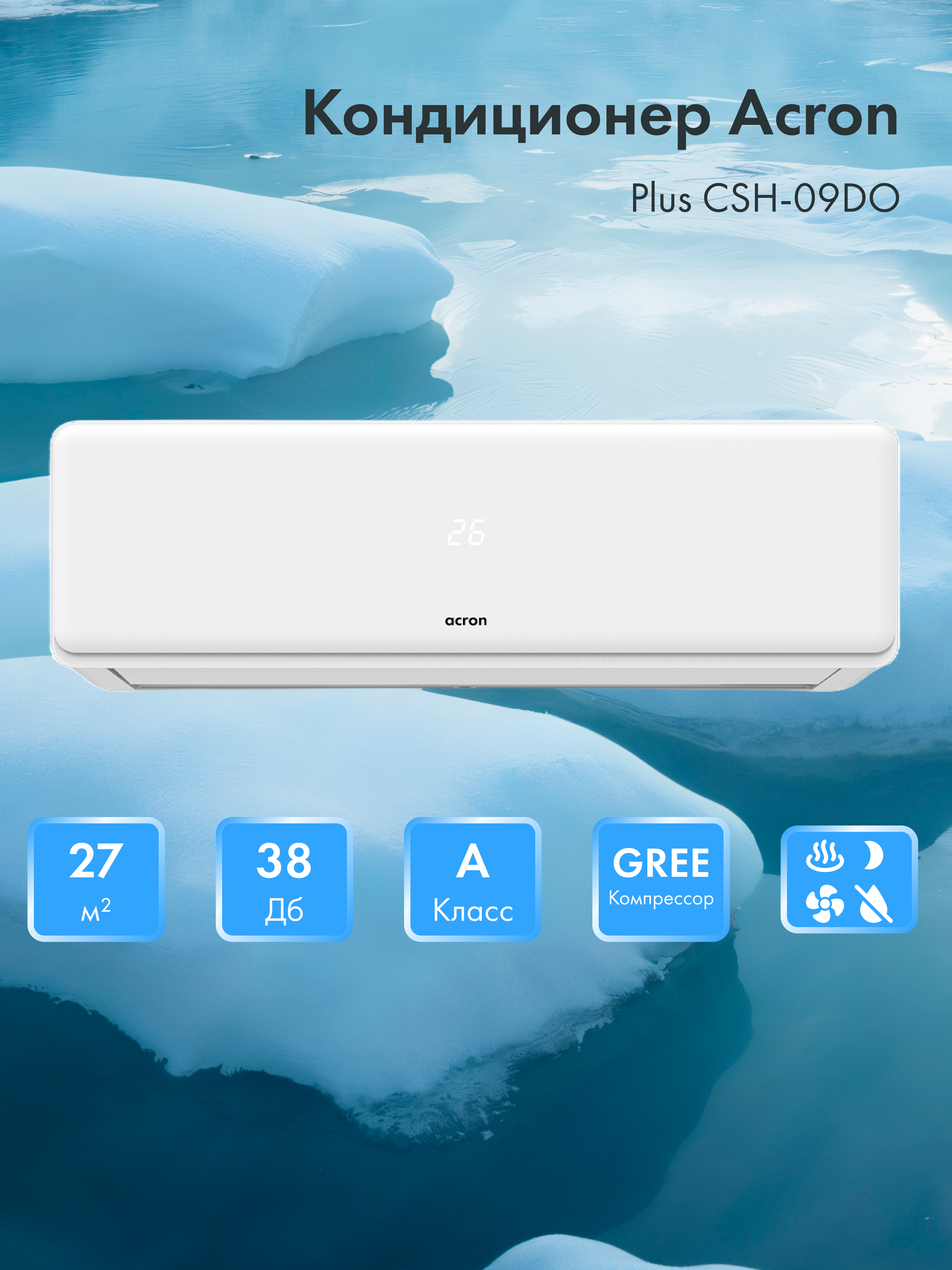Кондиционер Acron Plus CSH-09DO - фото 2