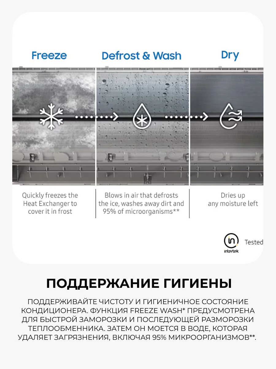Кондиционер Samsung WindFree AR60F12C1DWNER+AR60F12C1DWXER - фото 12
