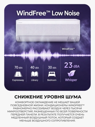 Кондиционер Samsung WindFree AR60F12C1DWNER+AR60F12C1DWXER - фото 6
