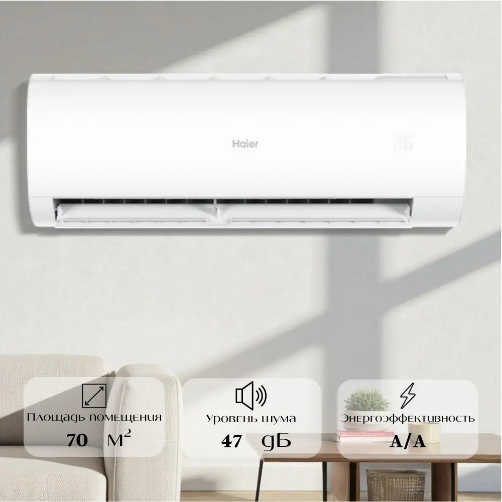 Кондиционер Haier HSU-24HCM403/R3(DB)-IN+HSU-24HCM403/R3(DB)-OUT - фото 2
