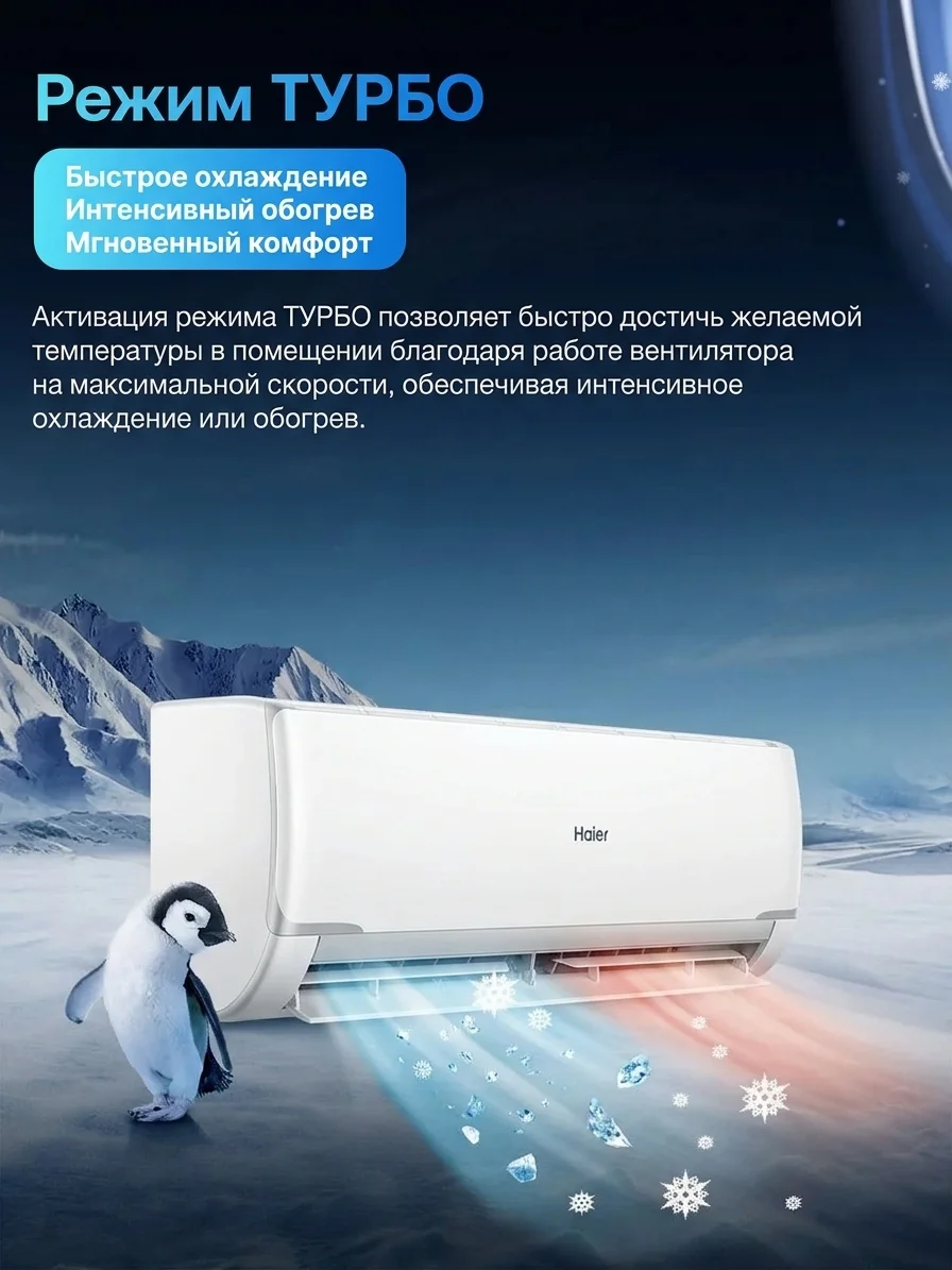 Кондиционер Haier HSU-12HRM503/R3-IN+HSU-12HRM503/R3-OUT - фото 5