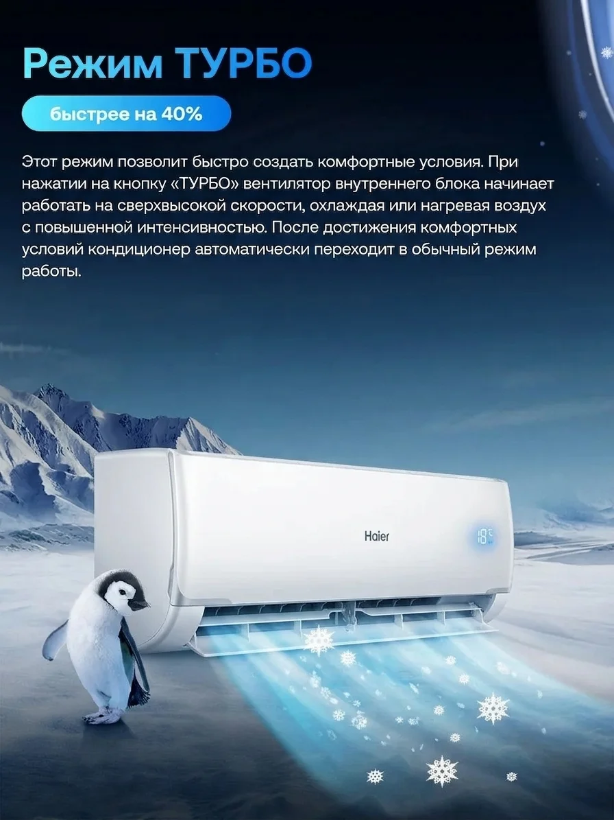Кондиционер Haier HSU-18HRM503/R3-IN+HSU-18HRM503/R3-OUT - фото 5