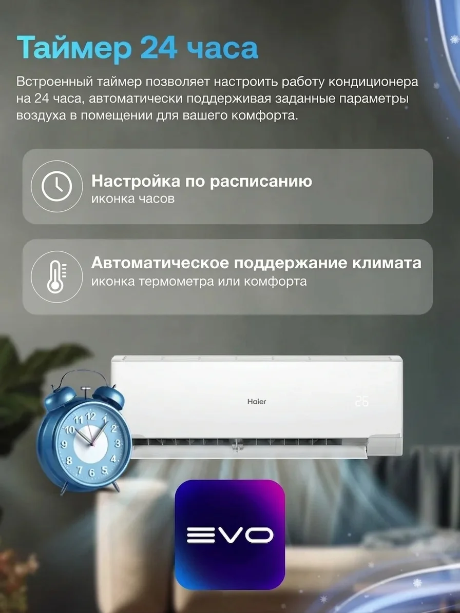 Кондиционер Haier HSU-24HRM503/R3-IN+HSU-24HRM503/R3-OUT - фото 4
