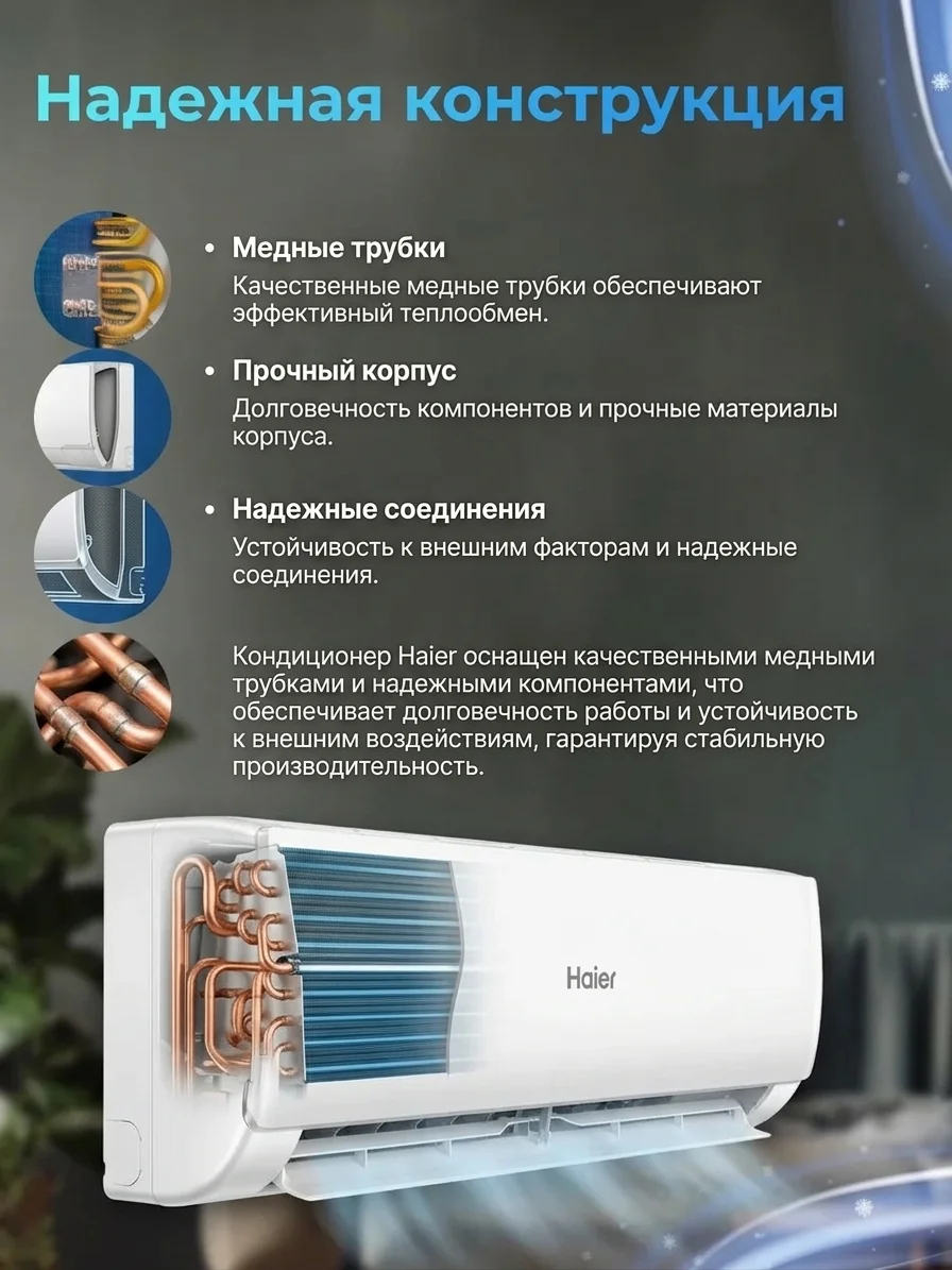 Кондиционер Haier HSU-24HRM503/R3-IN+HSU-24HRM503/R3-OUT - фото 8