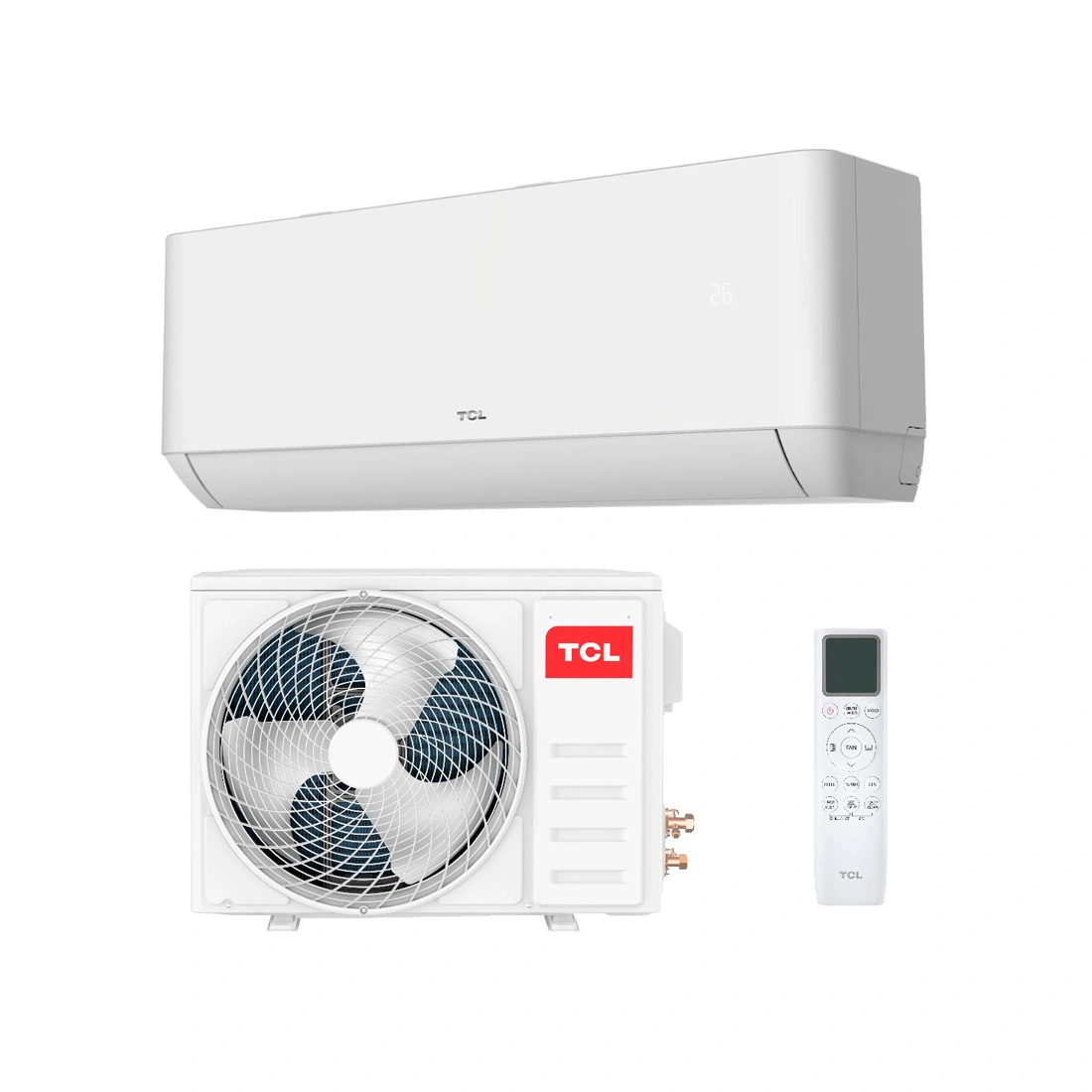 Кондиционер настенный TCL T-PRO ON/OFF-24 (в комплекте с медными трубами) Белый 