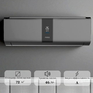 Кондиционер ARG SoftWind CSD-24EC (Inverter, Wi-Fi, инсталляция) Graphite - фото 2