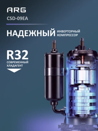 Кондиционер ARG SoftWind CSD-09EA (Inverter, Wi-Fi, инст.) White - фото 5