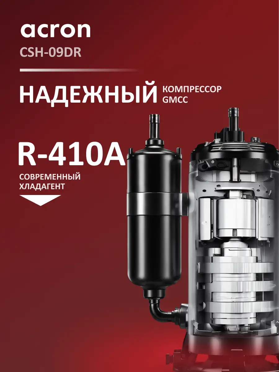 Кондиционер Acron Plus CSH-09DR (инст.комплект) - фото 5