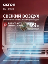Кондиционер Acron Plus CSH-09DR (инст.комплект) - фото 8