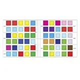 Наклейки новогодние набор «Квадраты и треугольники», 2 шт. по 12 стр. 