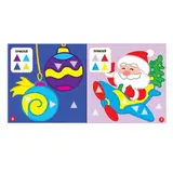 Наклейки новогодние набор «Квадраты и треугольники», 2 шт. по 12 стр.  - фото 2