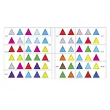 Наклейки новогодние набор «Квадраты и треугольники», 2 шт. по 12 стр.  - фото 5