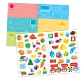 Многоразовые наклейки набор «Изучаем формы и цвета», А4, 2 шт.  - фото 5