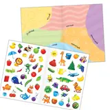 Многоразовые наклейки набор «Изучаем формы и цвета», А4, 2 шт. 