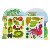 Наклейки малышам (грибок) А4 "Овощи и фрукты". ФГОС. Методика раннего развития  - фото 8